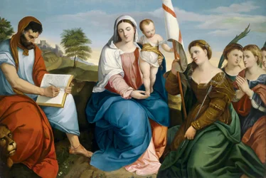 Madonna with Child and Saint Mark the Evangelist, and Ursula with Virgins
